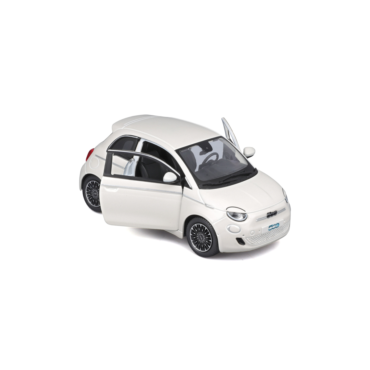 Bburago - Auta HOBBY, Fiat 500e (2023), bílá, 1:24