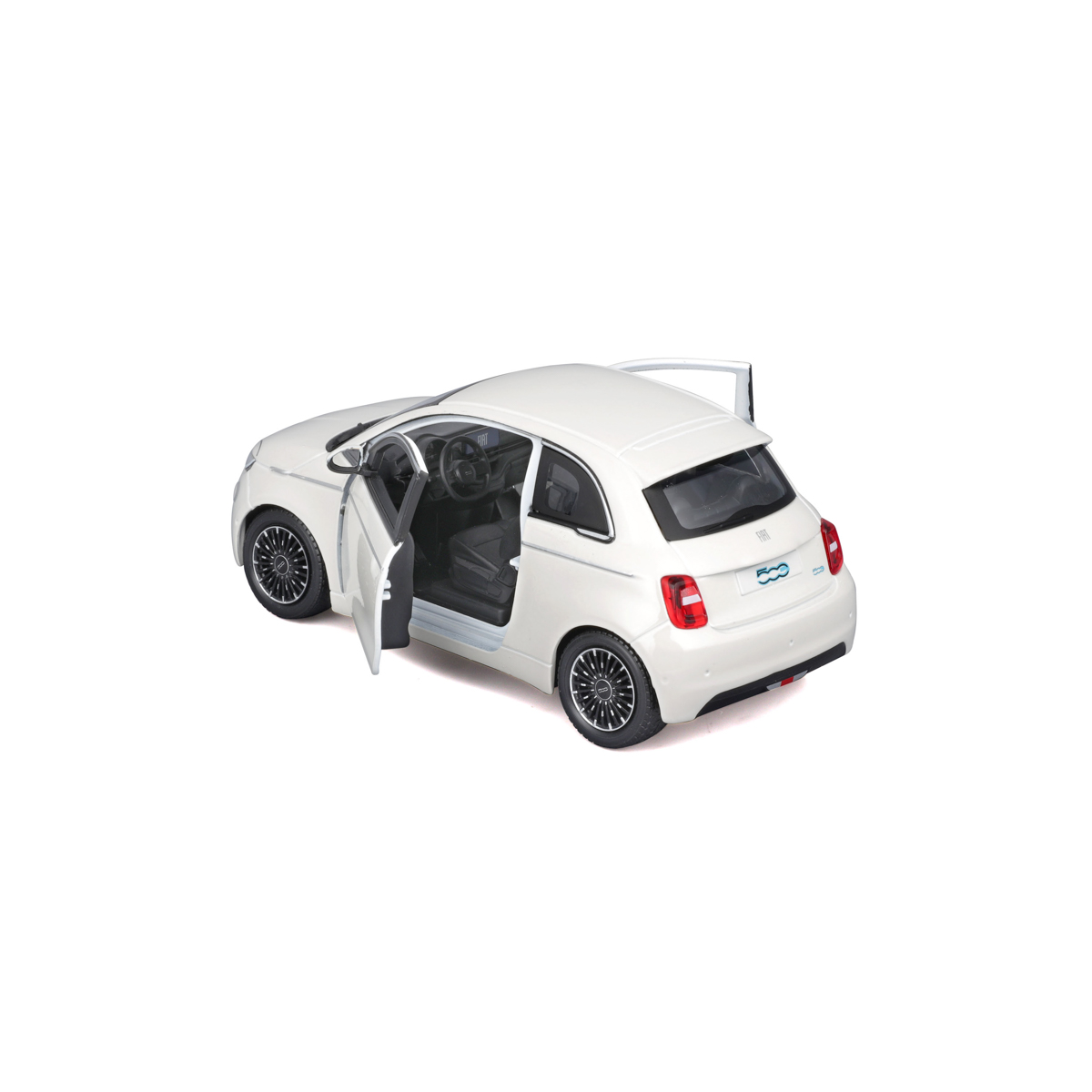 Bburago - Auta HOBBY, Fiat 500e (2023), bílá, 1:24