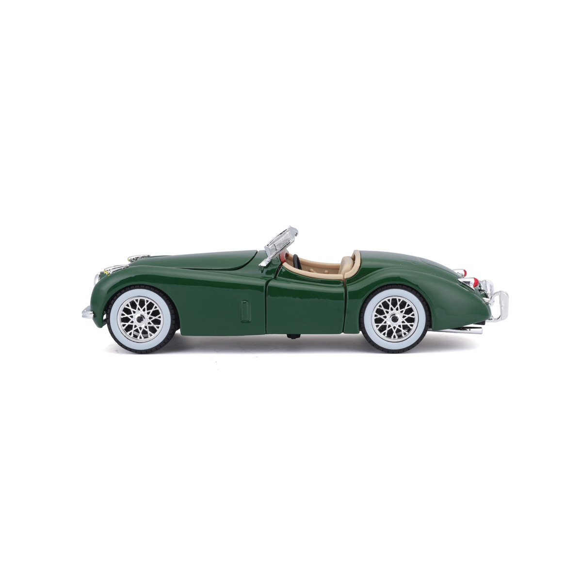Bburago - Auta HOBBY, Jaguar XK 120 Roadster (1951), tmavě zelená, 1:24