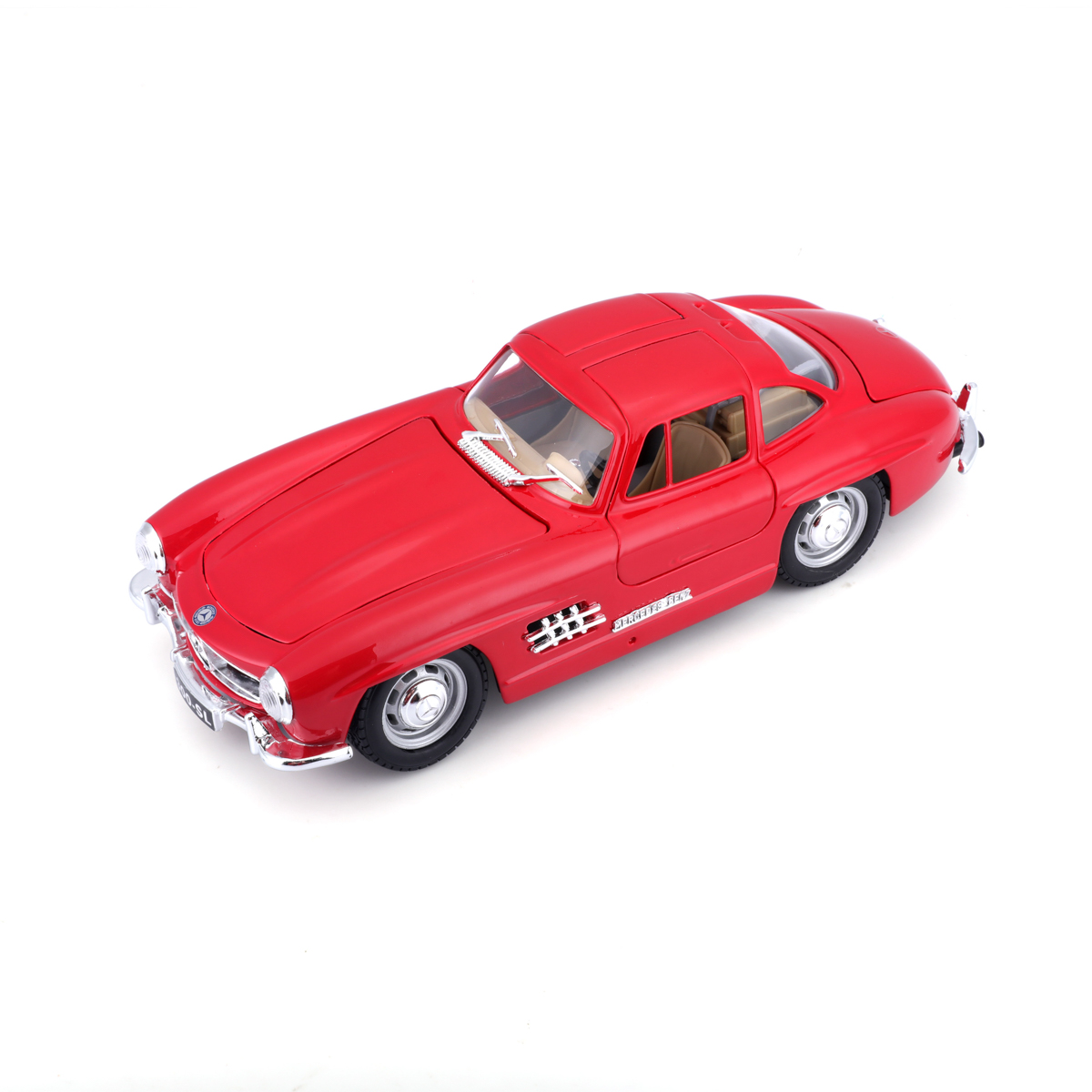Bburago - Auta HOBBY, Mercedes-Benz 300 SL (1954), červená, 1:24