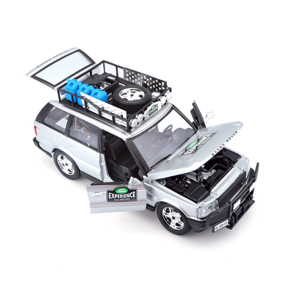 Bburago - Auta HOBBY, Range Rover, stříbrná, 1:24