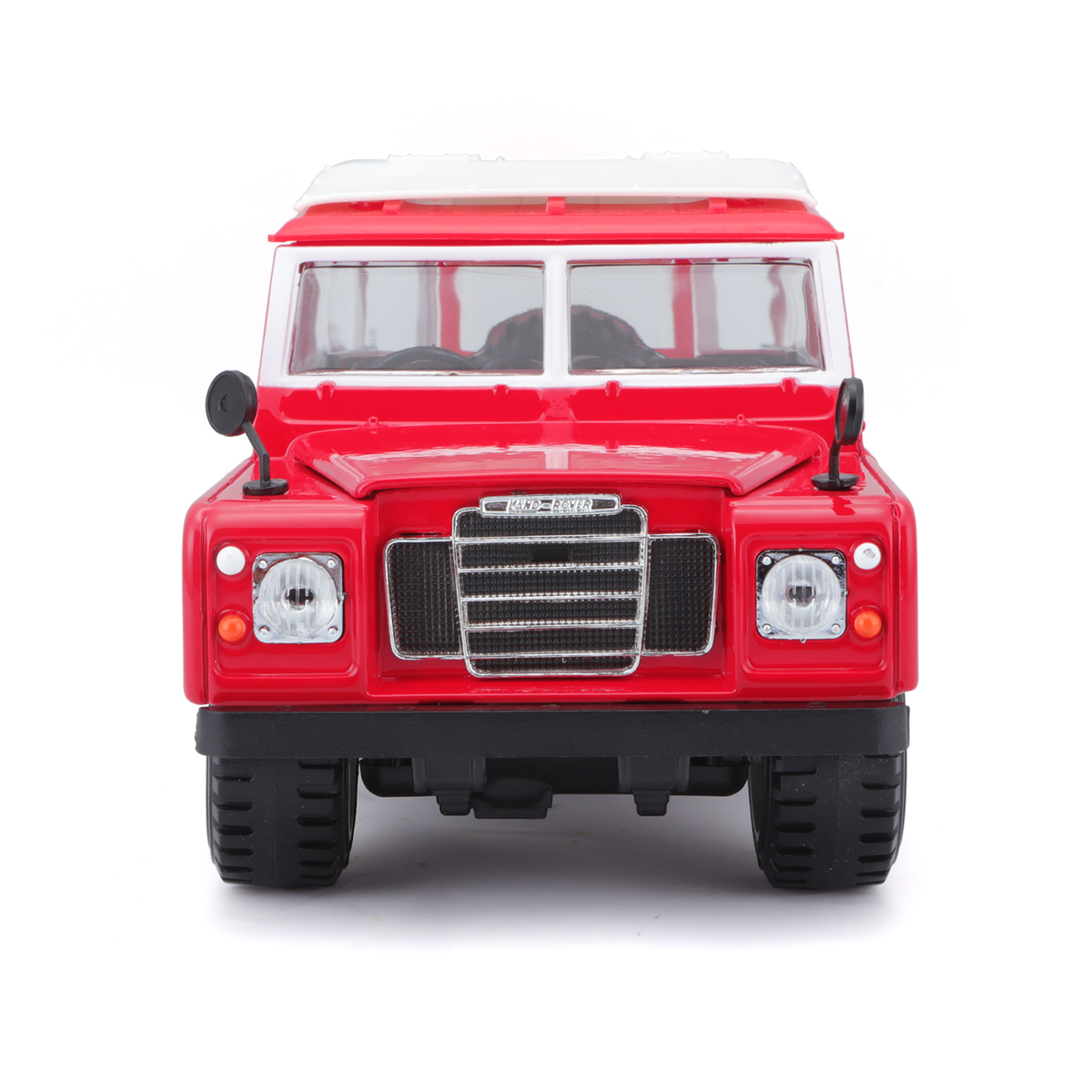Bburago - Auta HOBBY, Land Rover Series II, červená, 1:24