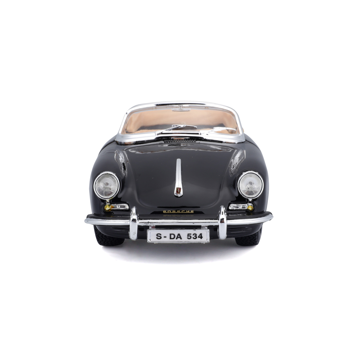 Bburago - Auta HOBBY, Porsche 356B Cabriolet (1961), černá, 1:24