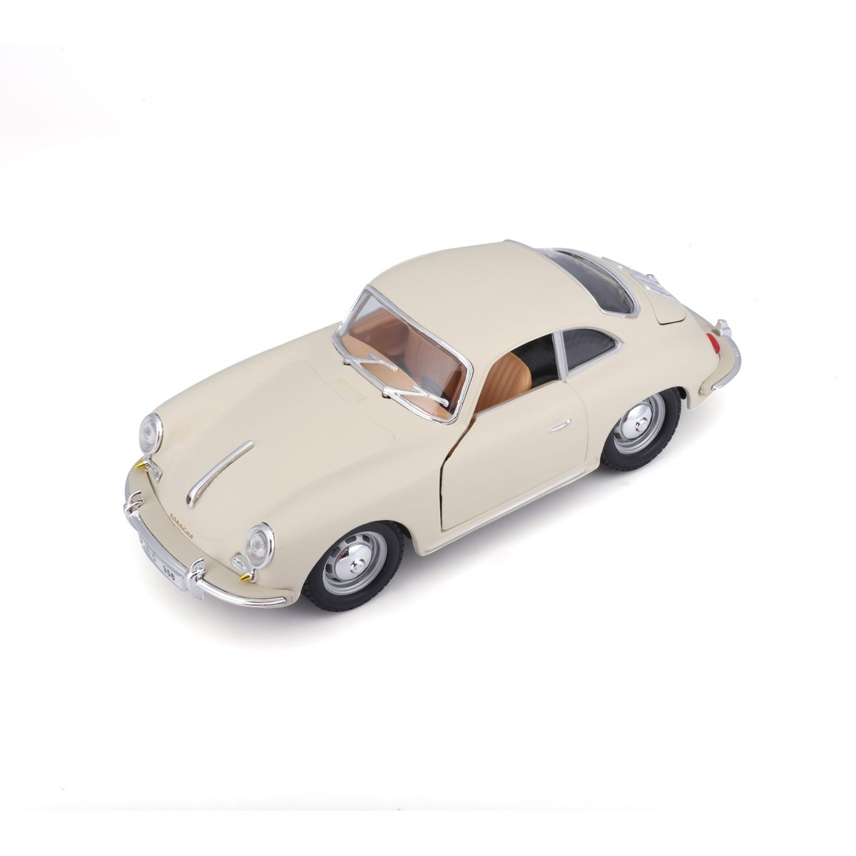 Bburago - Auta HOBBY, Porsche 356B Coupe (1961), Ivory krémová, 1:24