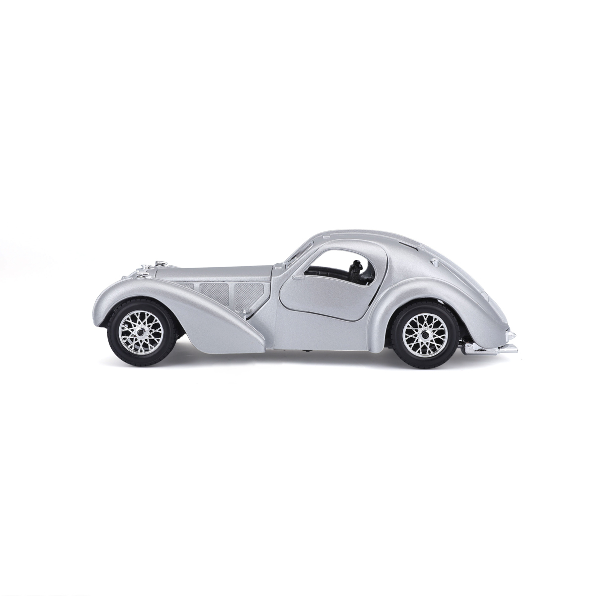 Bburago - Auta HOBBY, Bugatti Atlantic, stříbrná, 1:24