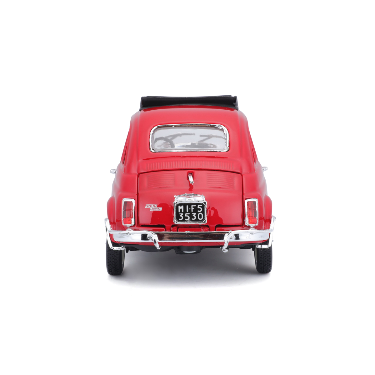 Bburago - Auta HOBBY, Fiat 500L (1968), červená, 1:24