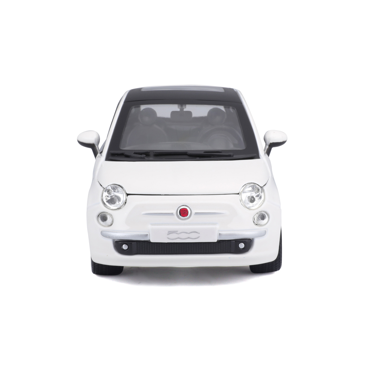 Bburago - Auta HOBBY, Fiat 500 (2007), bílá, 1:24