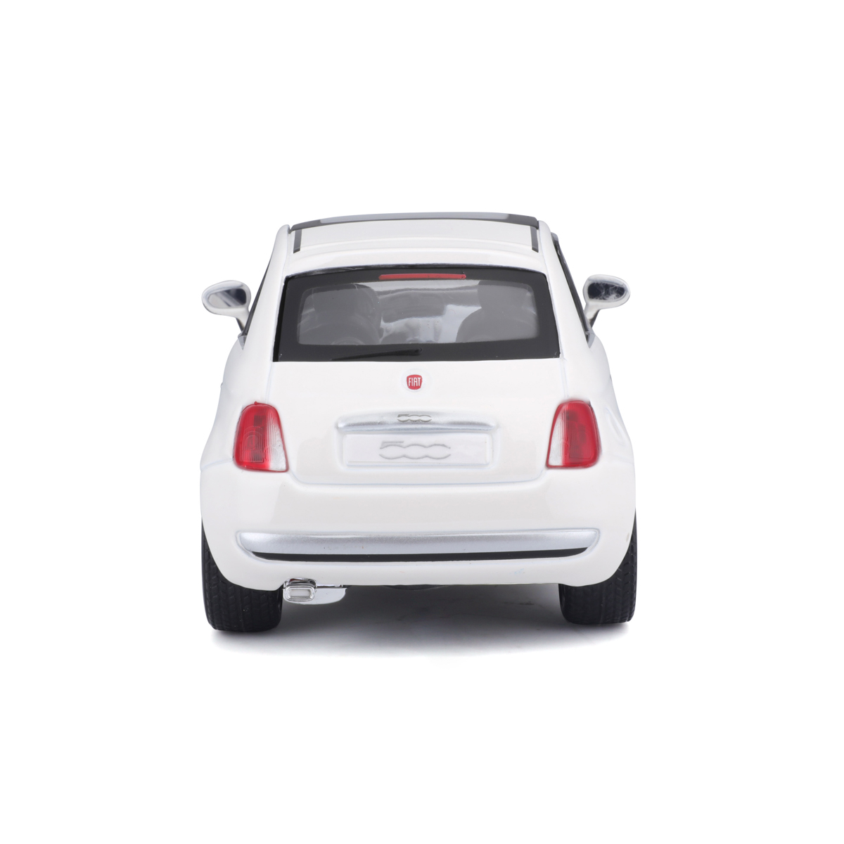 Bburago - Auta HOBBY, Fiat 500 (2007), bílá, 1:24