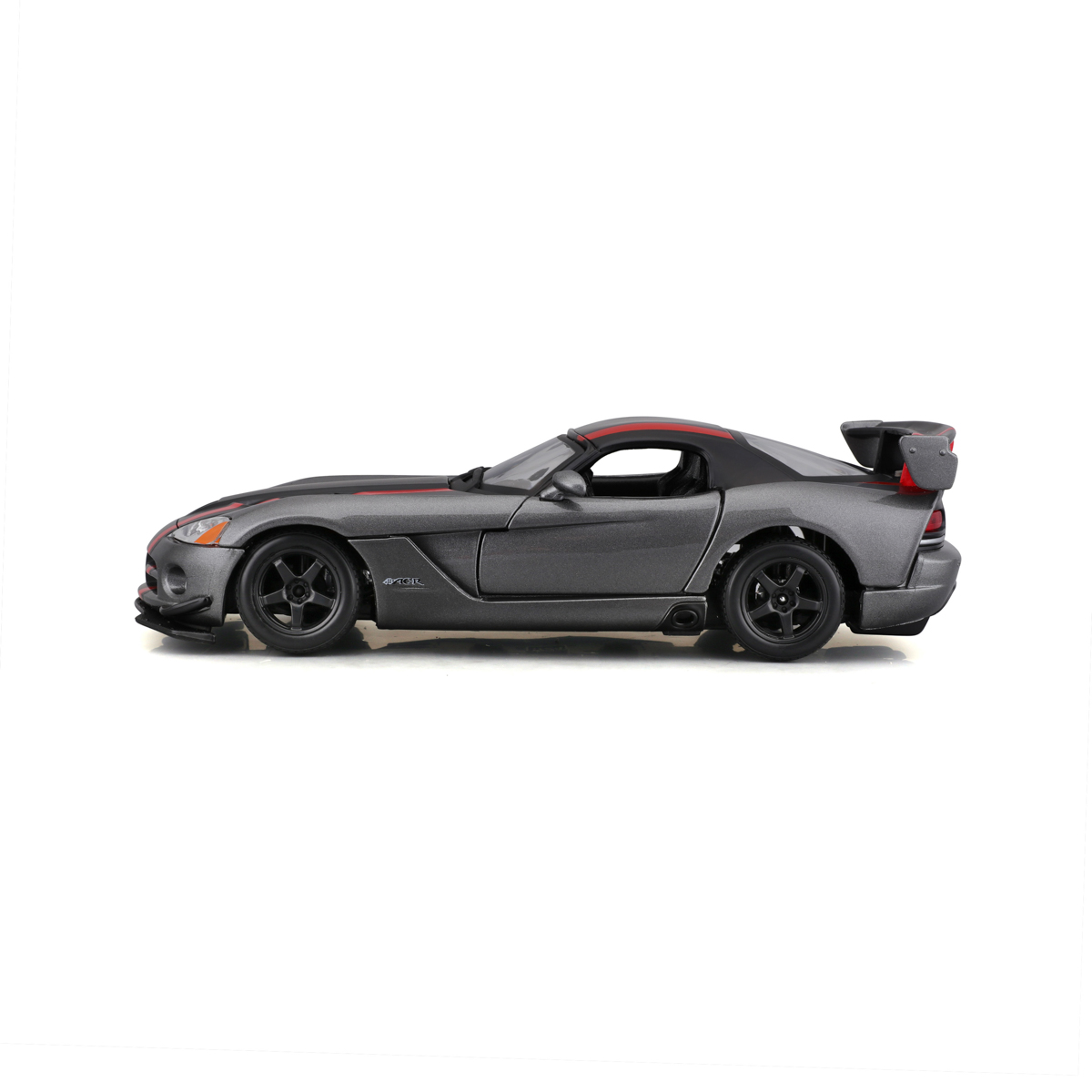 Bburago - Auta HOBBY, Dodge Viper SRT 10 ACR, šedá metalíza-matná černá, 1:24