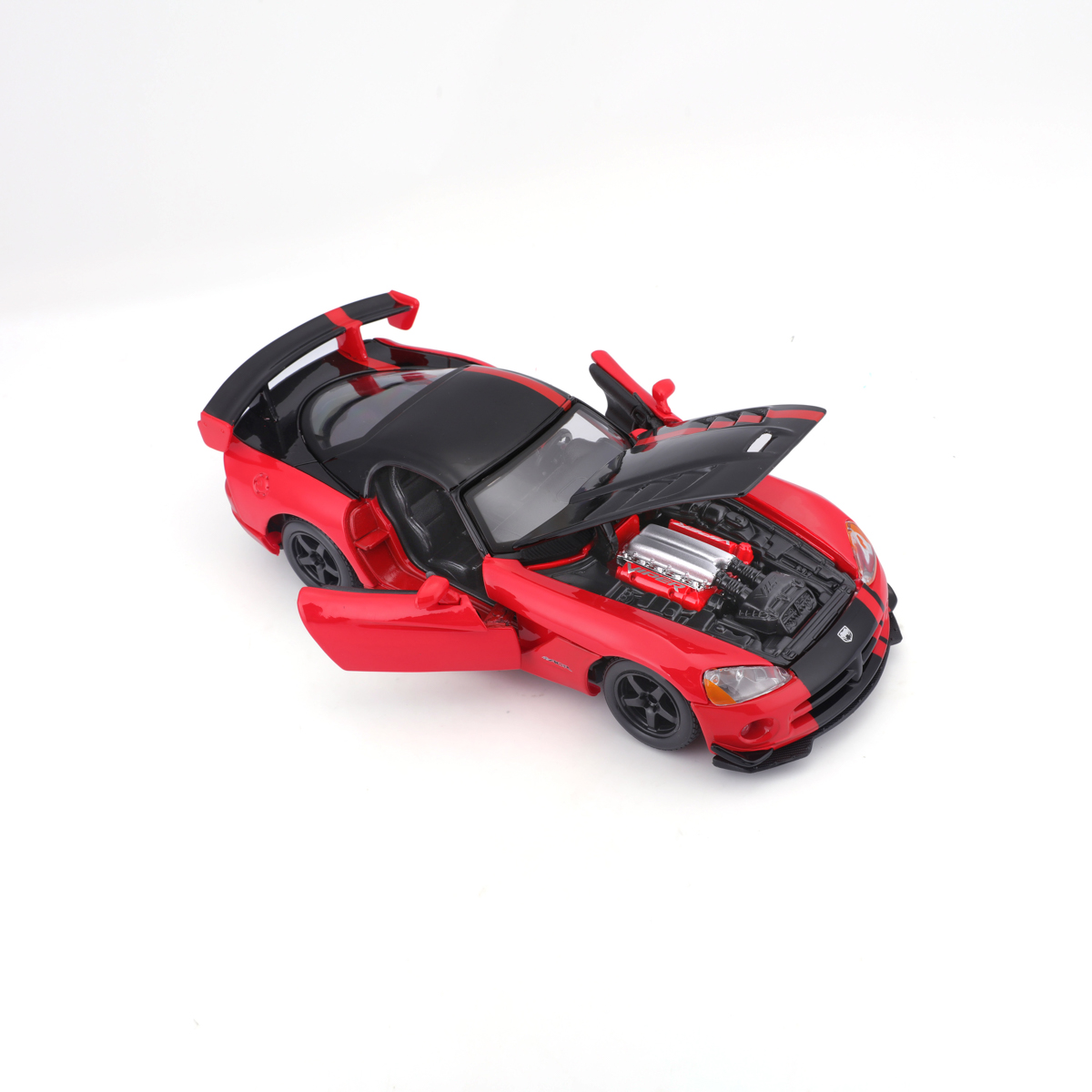 Bburago - Auta HOBBY, Dodge Viper SRT 10 ACR, červeno-černá, 1:24