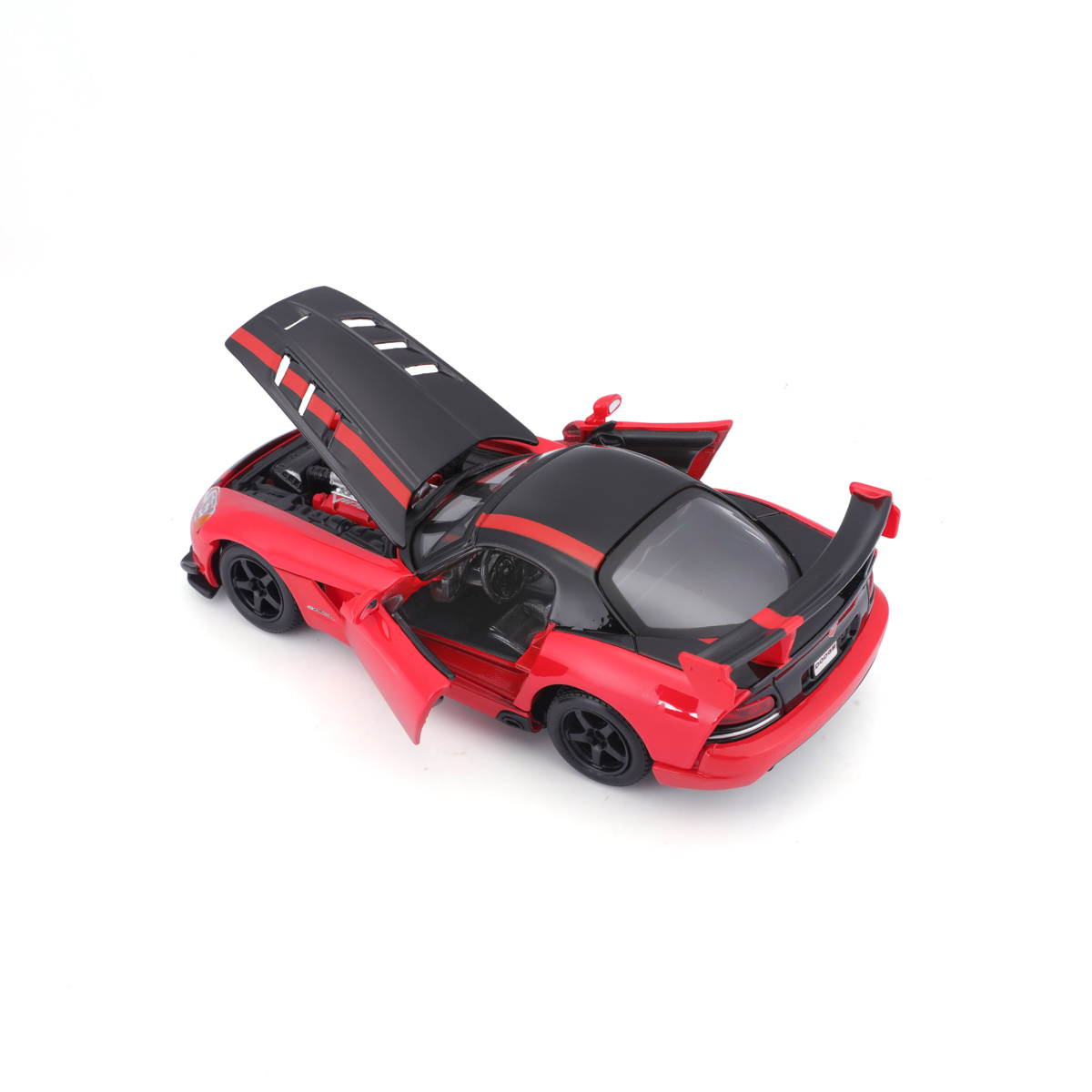 Bburago - Auta HOBBY, Dodge Viper SRT 10 ACR, červeno-černá, 1:24