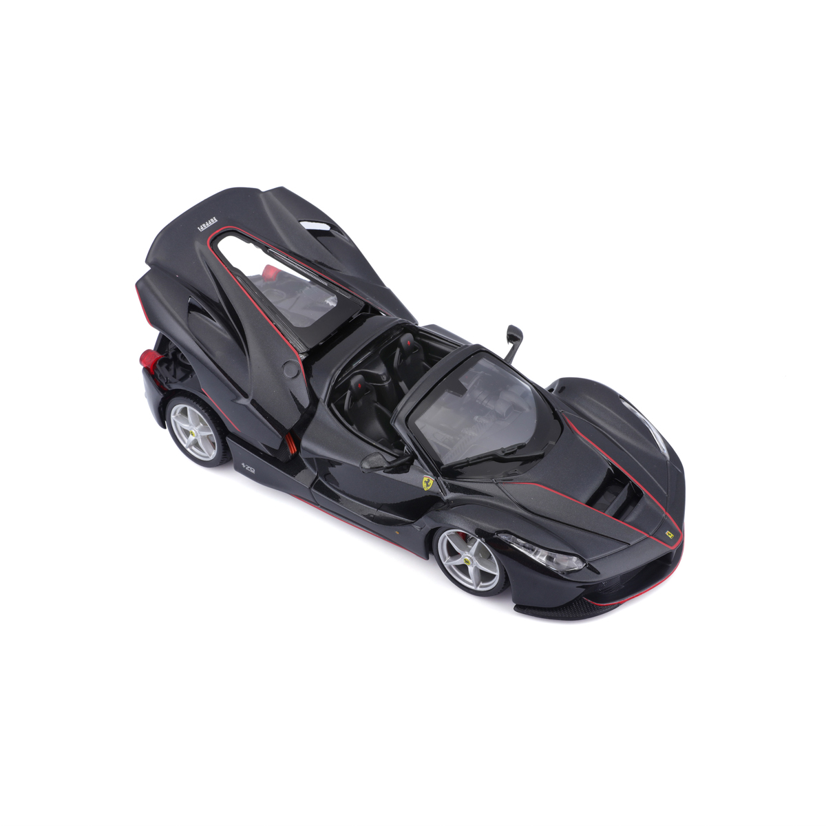 Bburago - RACE+PLAY, Ferrari LaFerrari Aperta, černá metalíza, 1:24