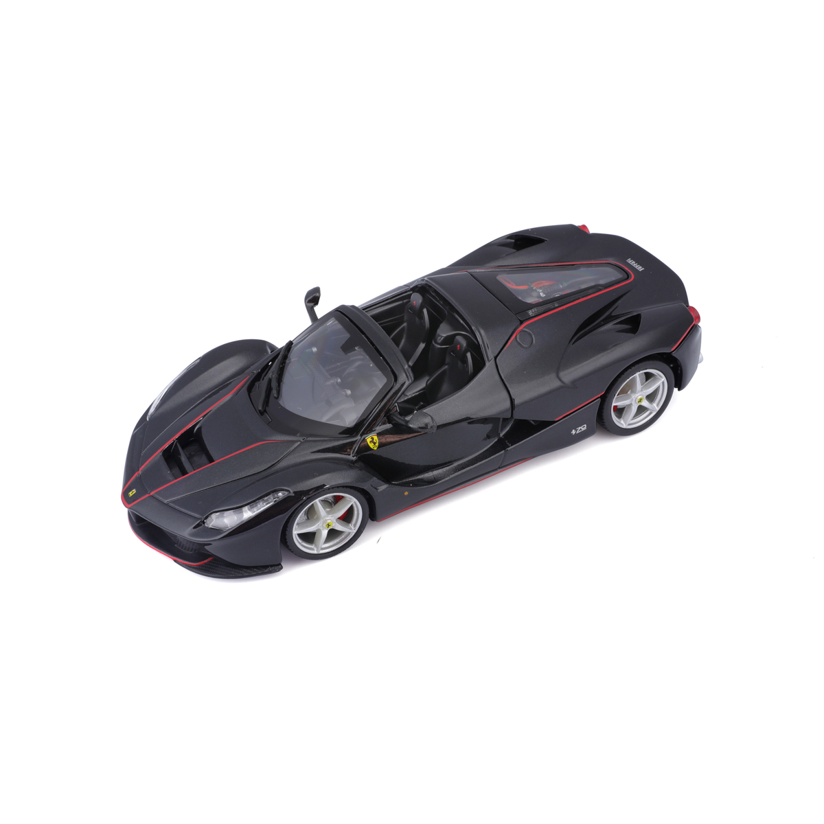 Bburago - RACE+PLAY, Ferrari LaFerrari Aperta, černá metalíza, 1:24