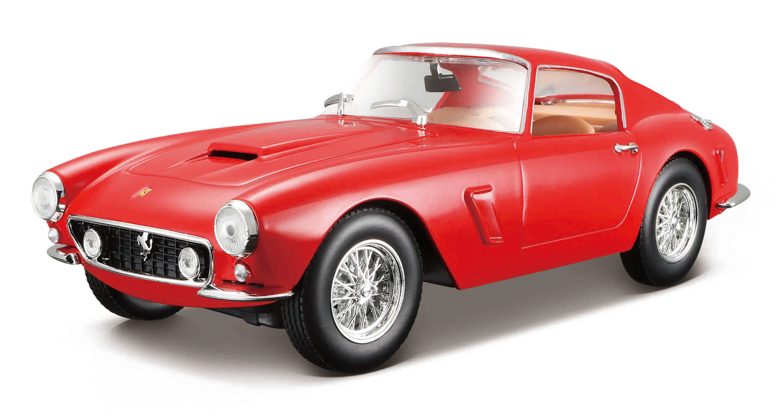 Bburago - RACE+PLAY, Ferrari 250 GT Berlinetta Passo Corto, červená, 1:24