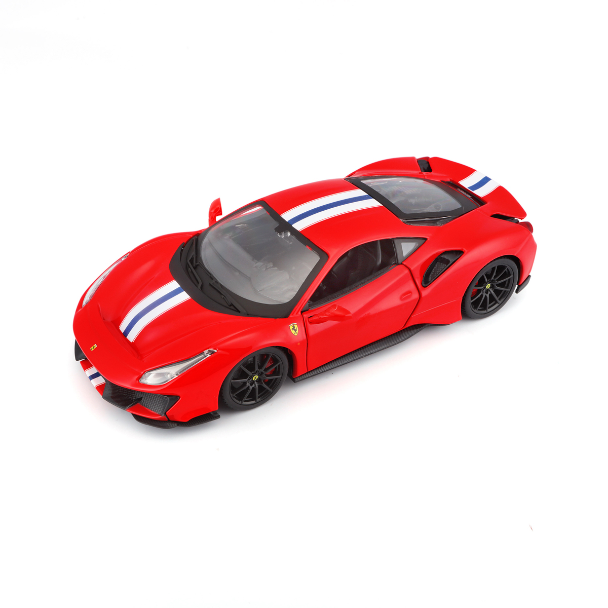 Bburago - RACE+PLAY Ferrari 488 Pista, červená, 1:24
