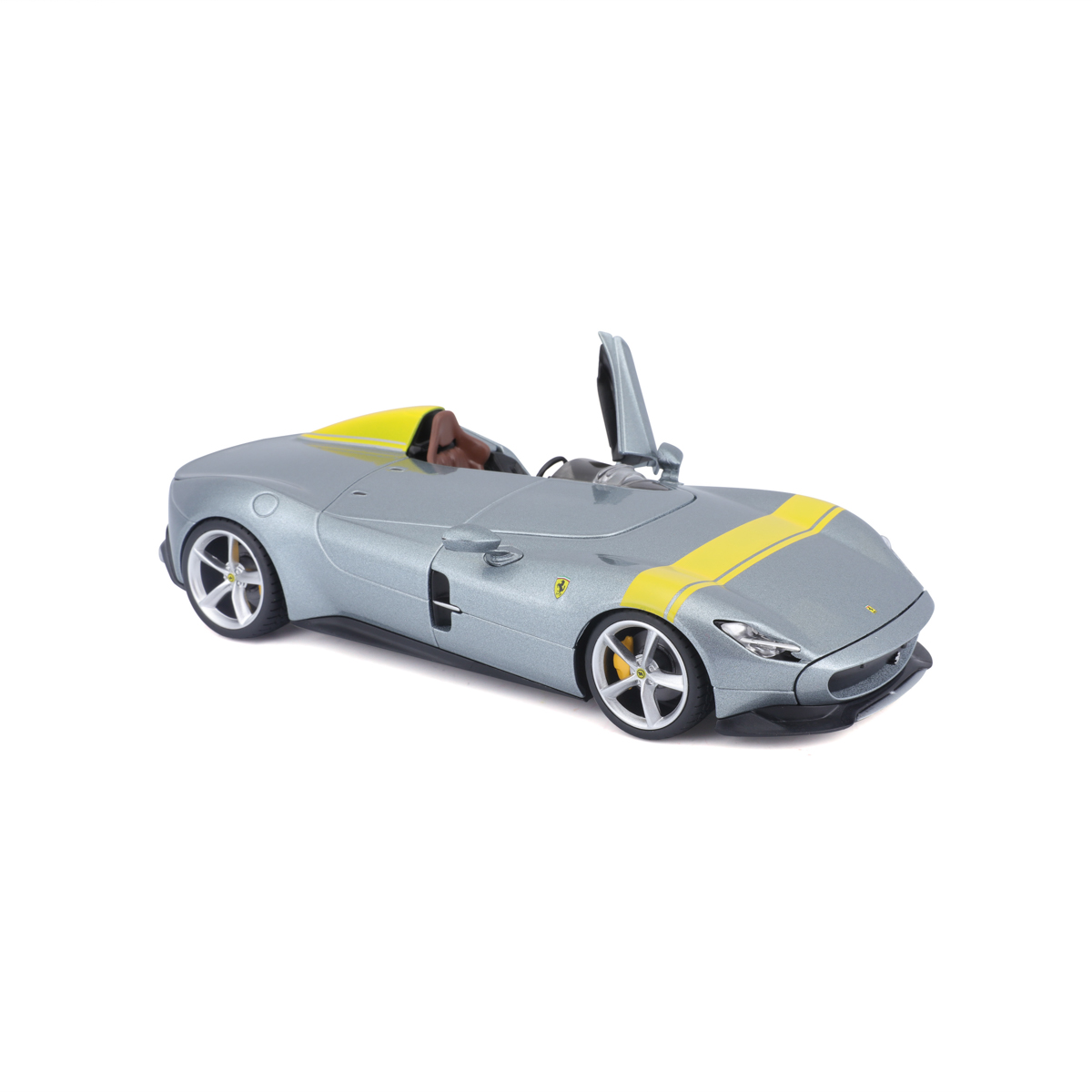 Bburago - RACE+PLAY, Ferrari Monza SP1, stříbrná, 1:24