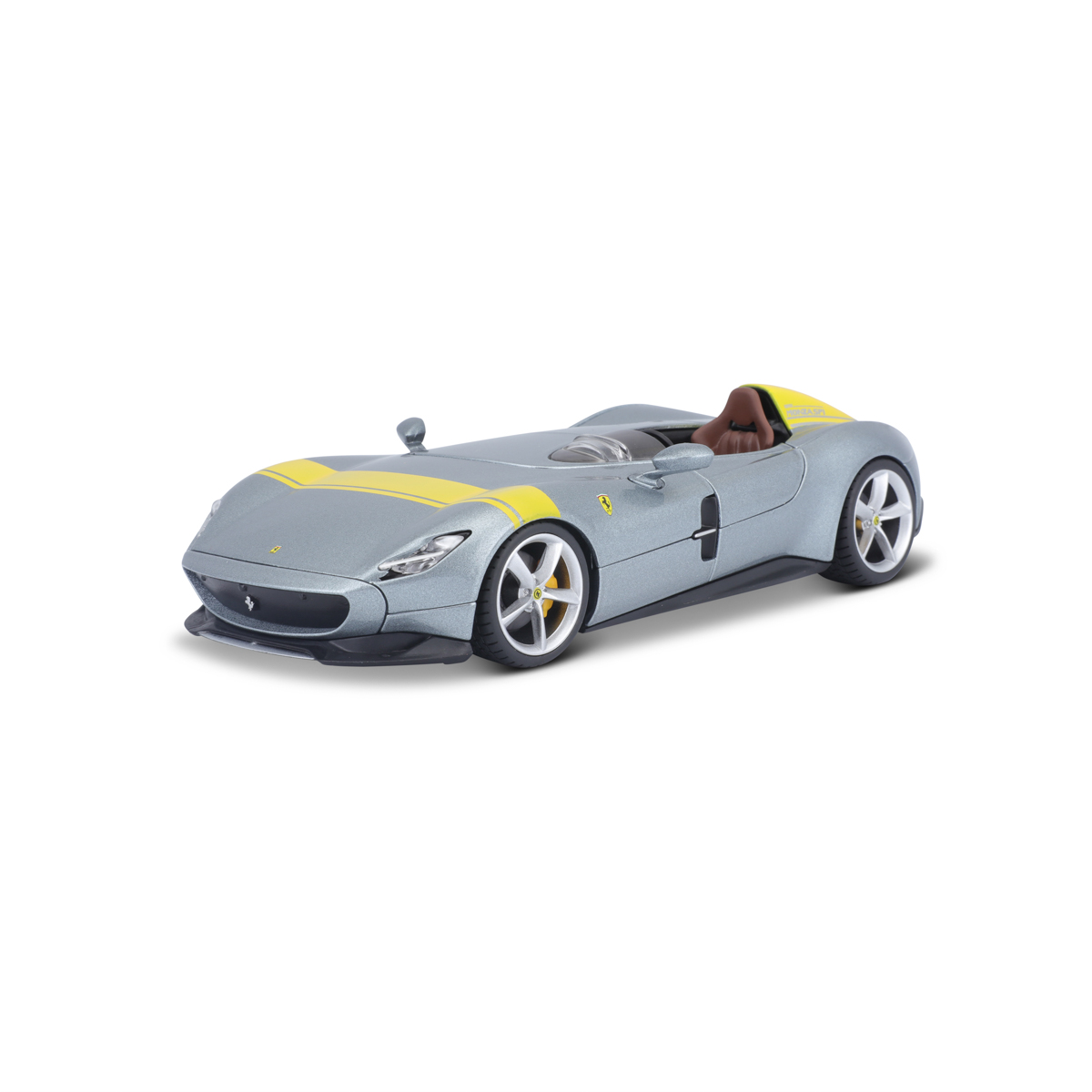 Bburago - RACE+PLAY, Ferrari Monza SP1, stříbrná, 1:24
