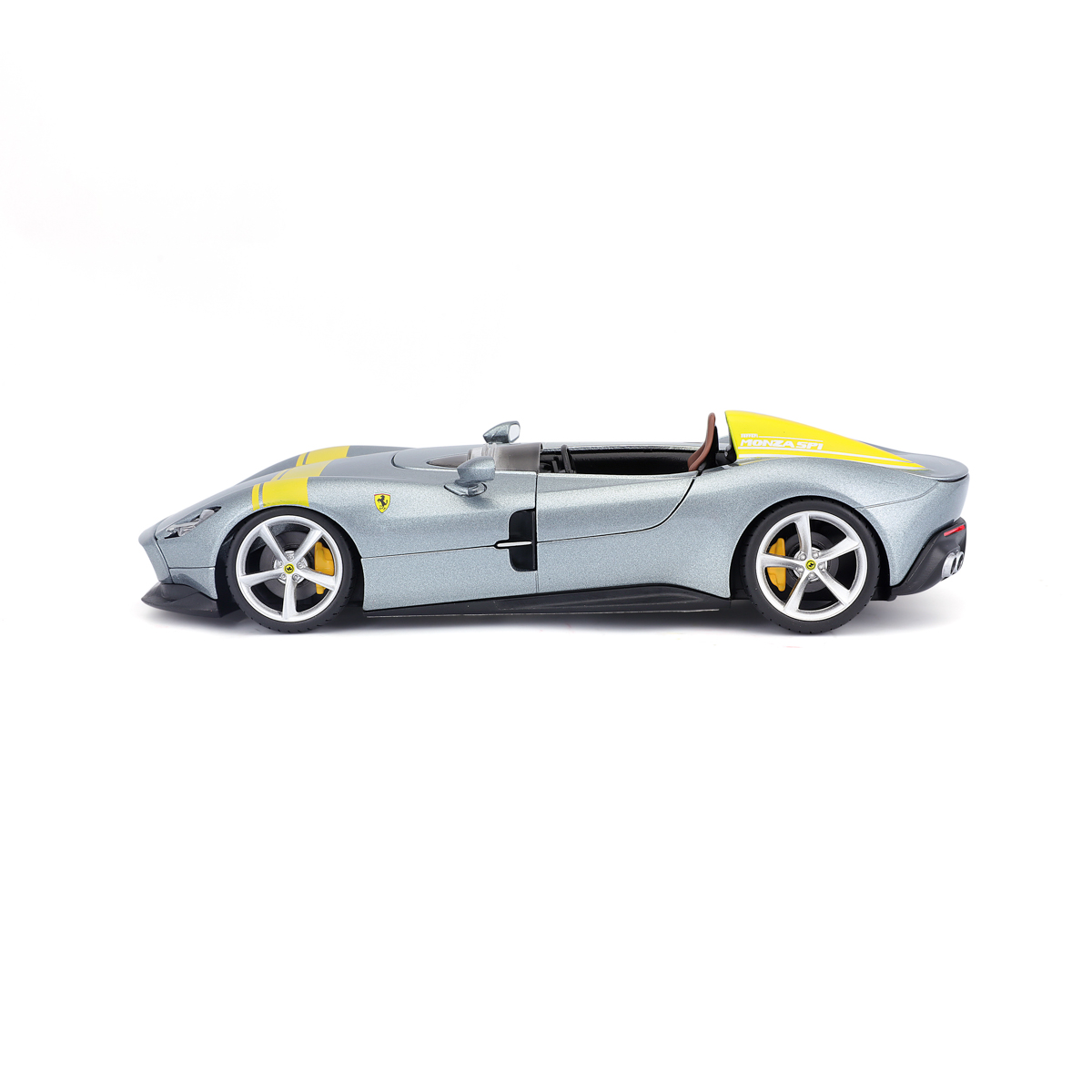 Bburago - RACE+PLAY, Ferrari Monza SP1, stříbrná, 1:24