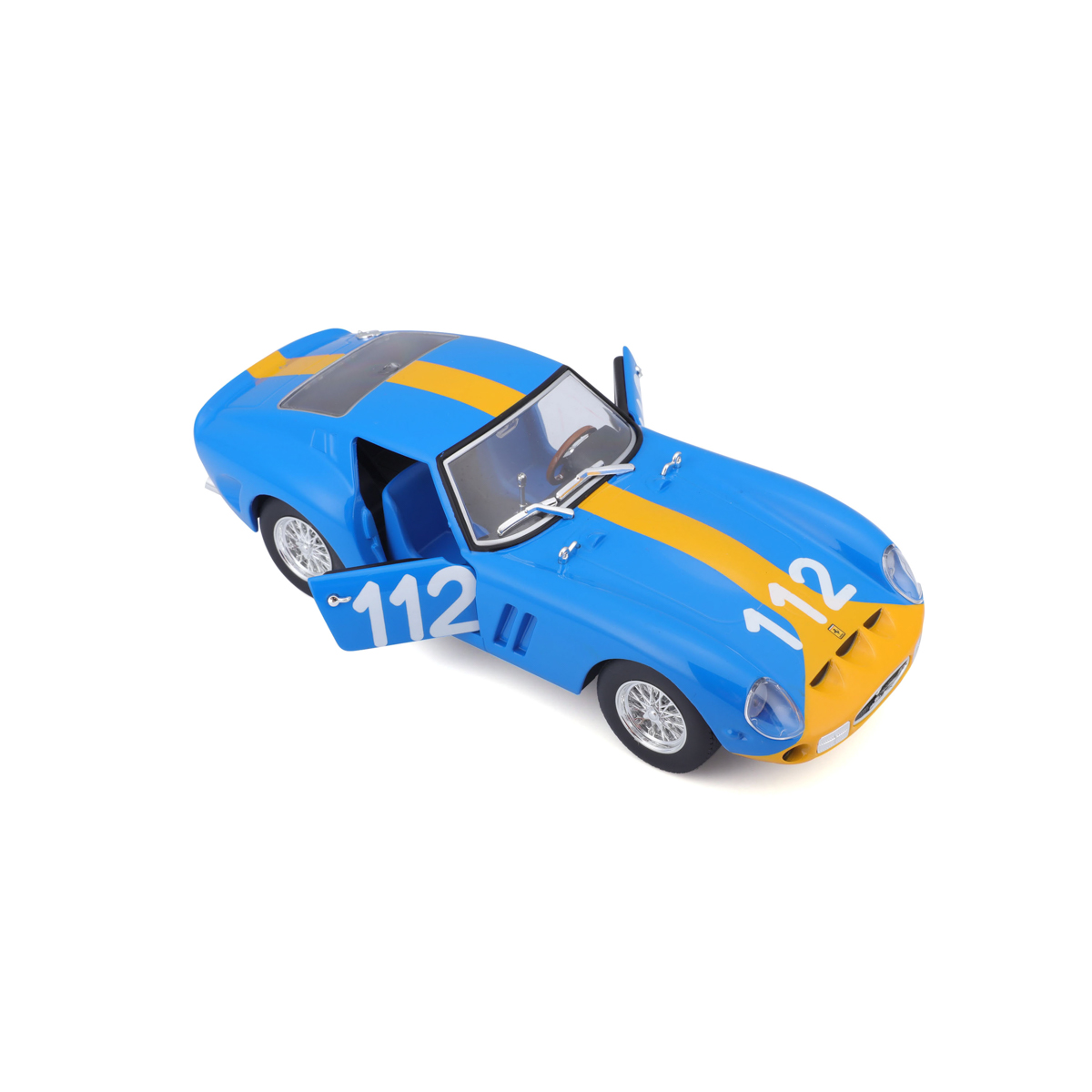 Bburago - RACING, Ferrari 250 GTO, modrá, 1:24