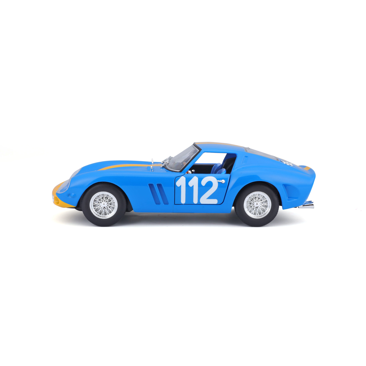 Bburago - RACING, Ferrari 250 GTO, modrá, 1:24