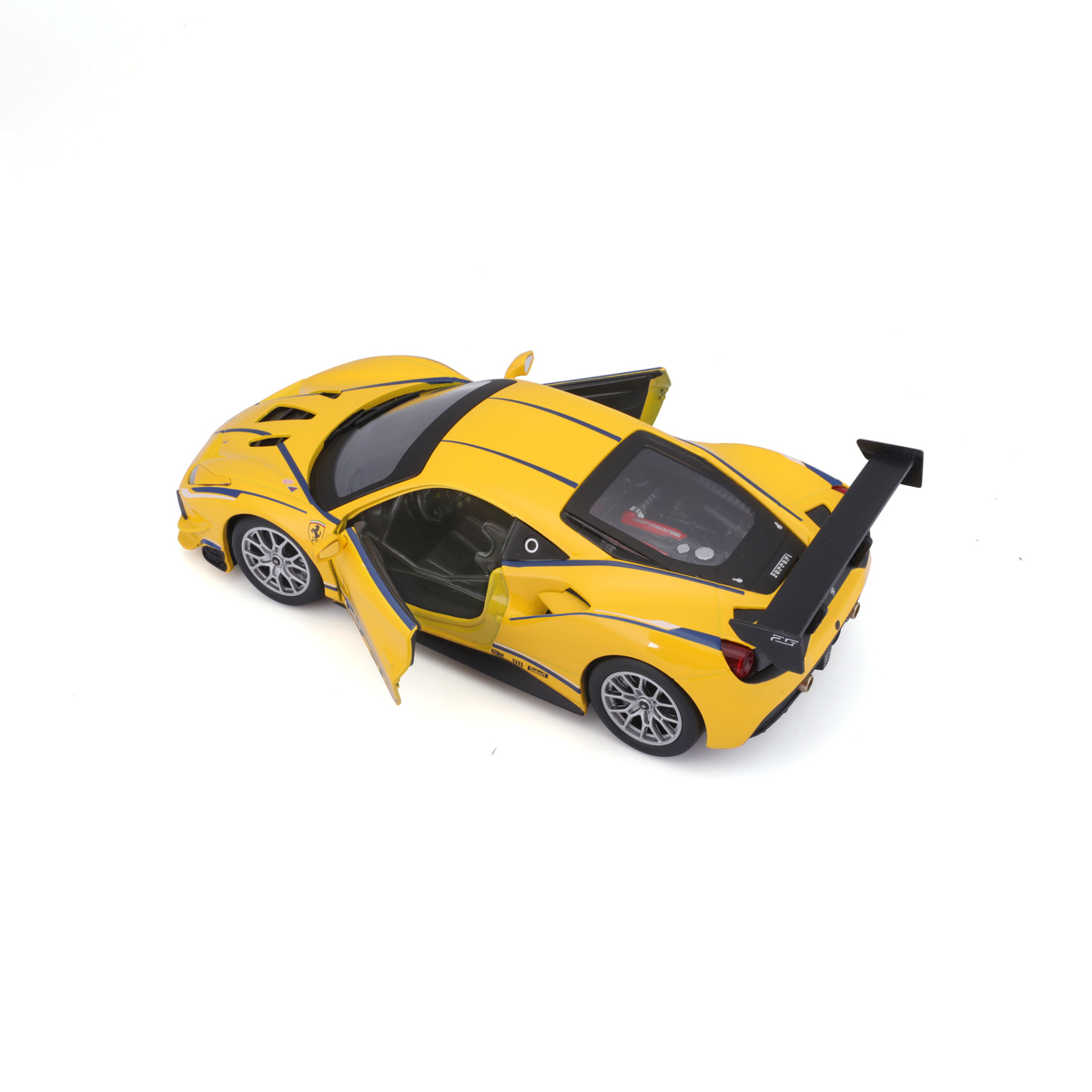 Bburago - RACING, Ferrari 488 Challenge, žlutá, 1:24