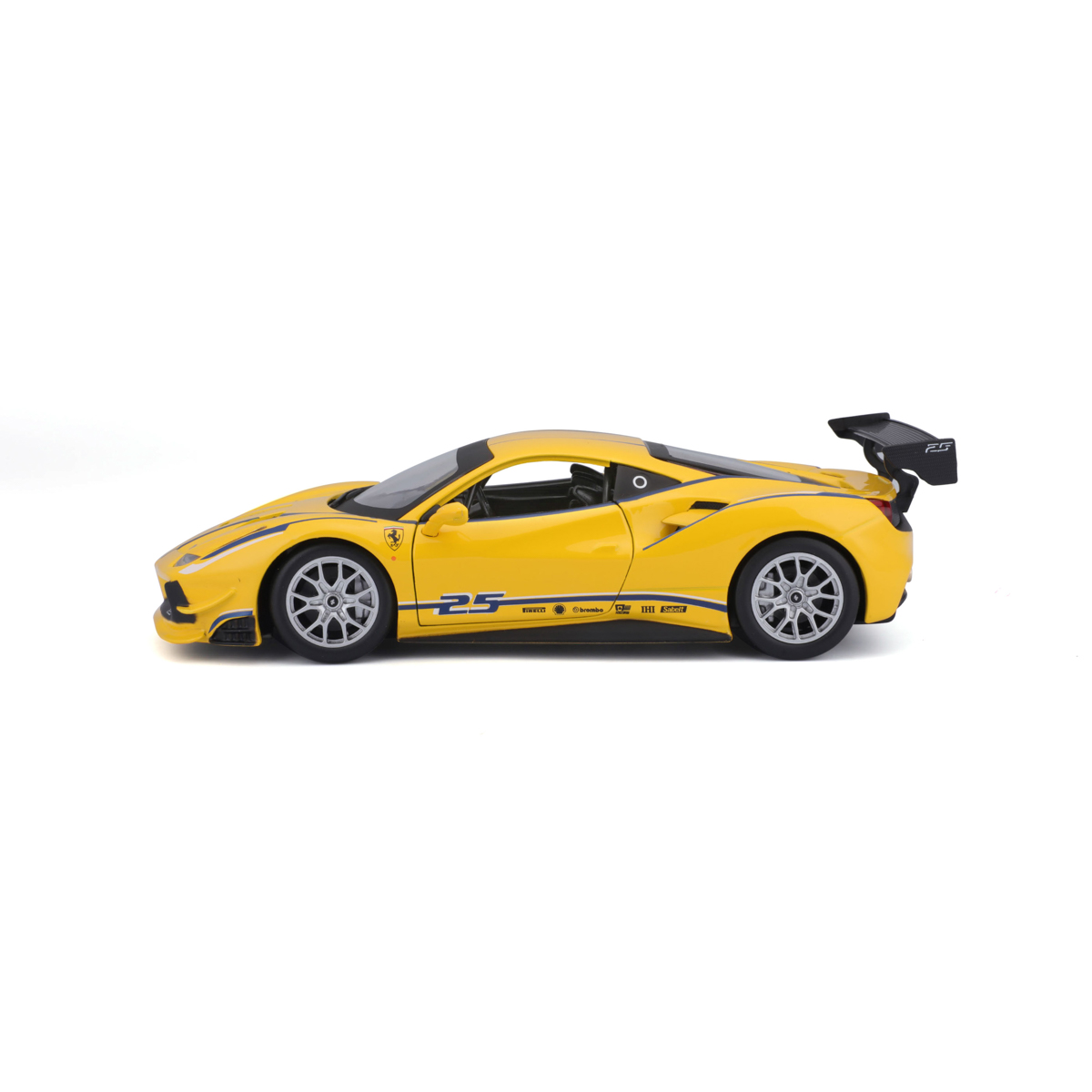 Bburago - RACING, Ferrari 488 Challenge, žlutá, 1:24