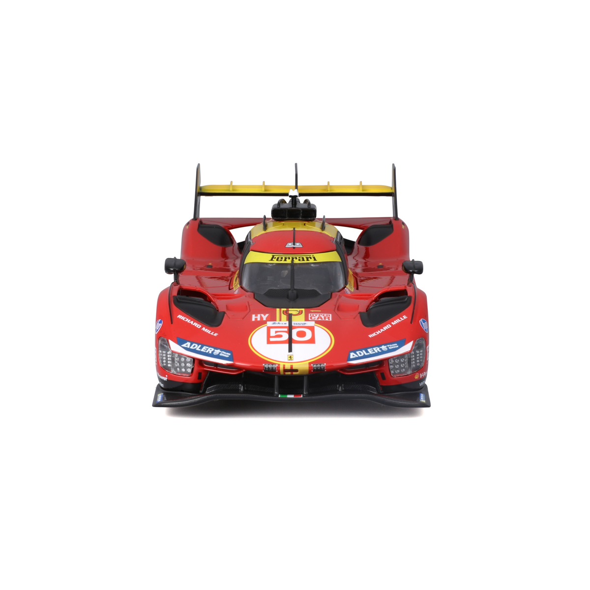 Bburago - RACING, Ferrari 499P - 24h Le Mans Champion 2024, červená, 1:24