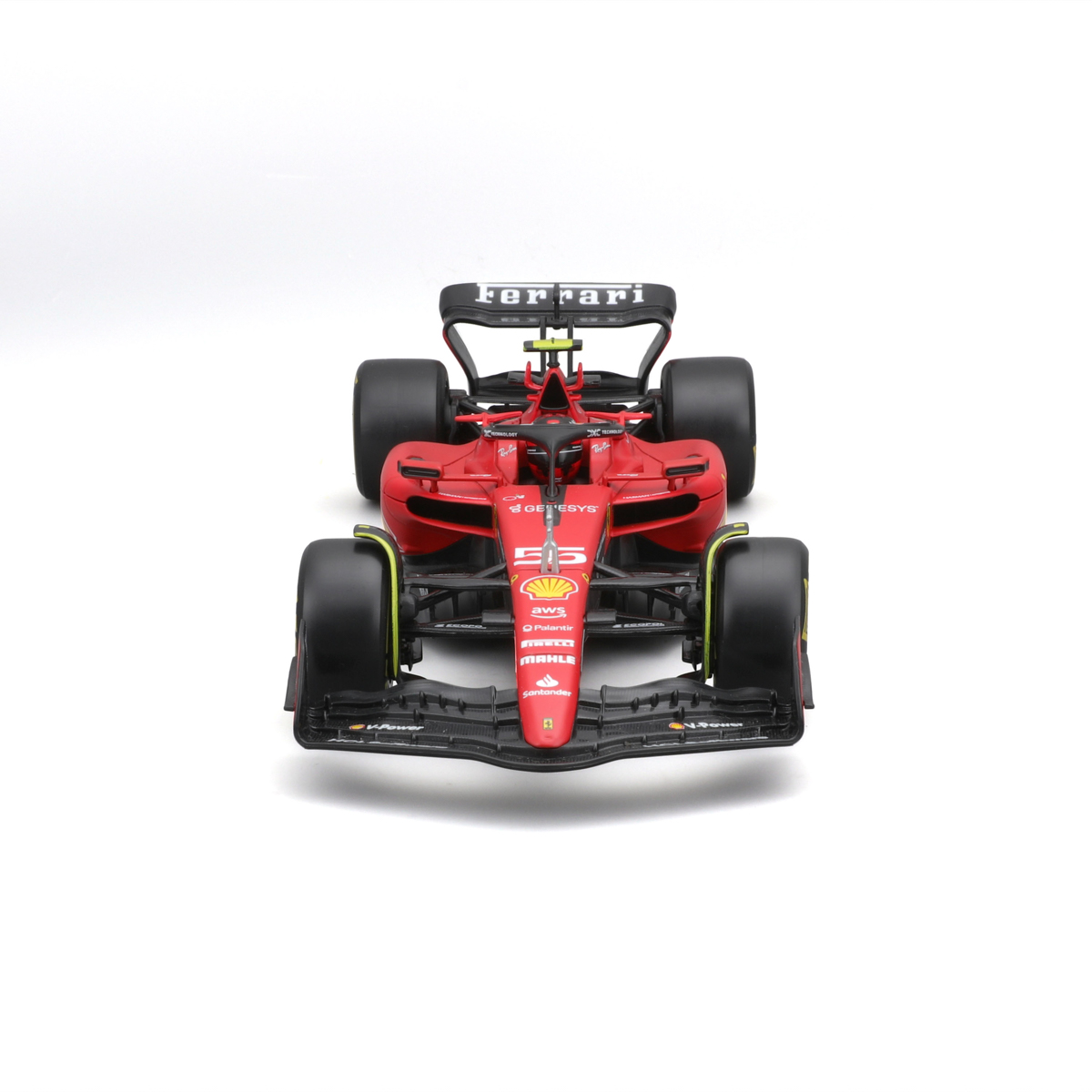 Bburago - FORMULA RACING, Ferrari SF-23 (2023) v dekorativním boxu, #55 Carlos Sainz, 1:24
