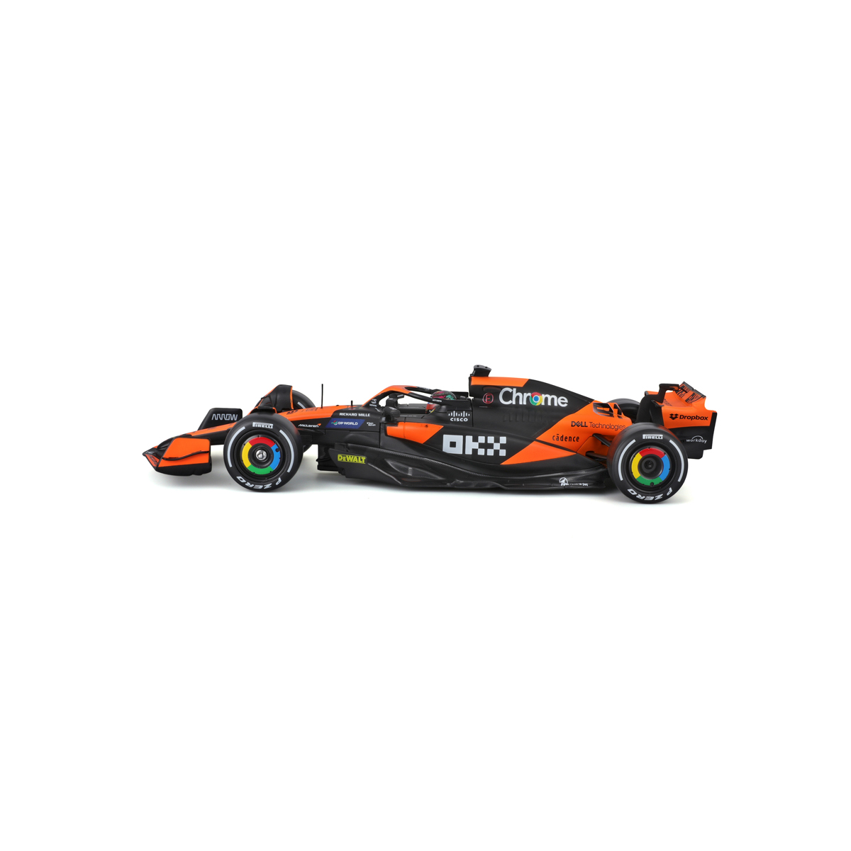 Bburago - RACE Formule F1 v dekorativním boxu, McLaren Team MCL38 (2024), 81# Oscar Piastr, 1:24