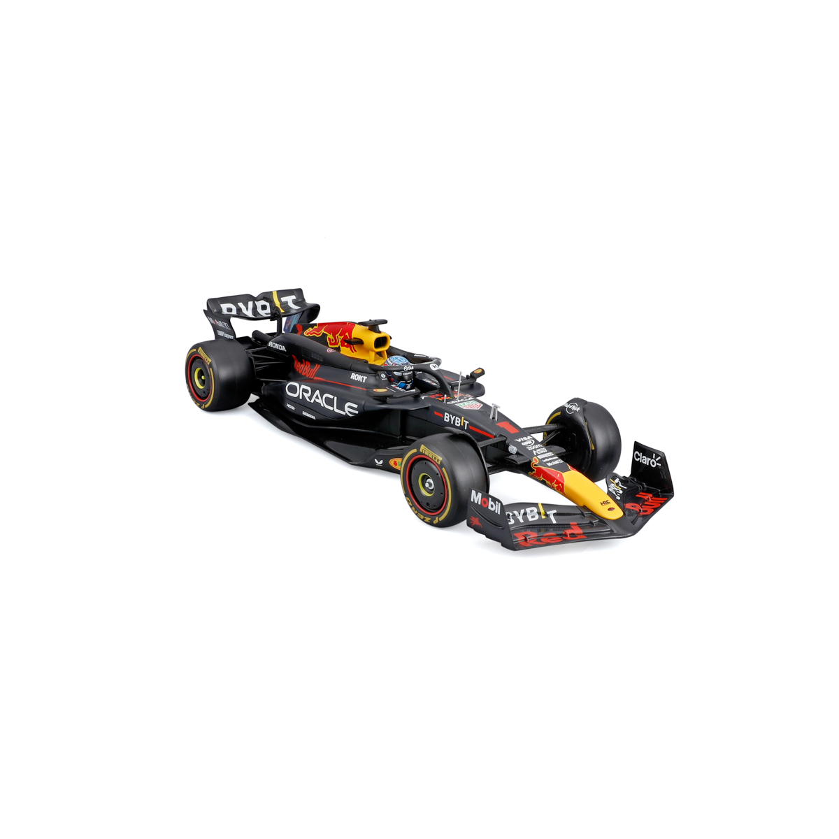 Bburago - RACE F1 v dekorativním boxu, Oracle Red Bull Racing RB20 (2024), #1 Max Verstappen, 1:24
