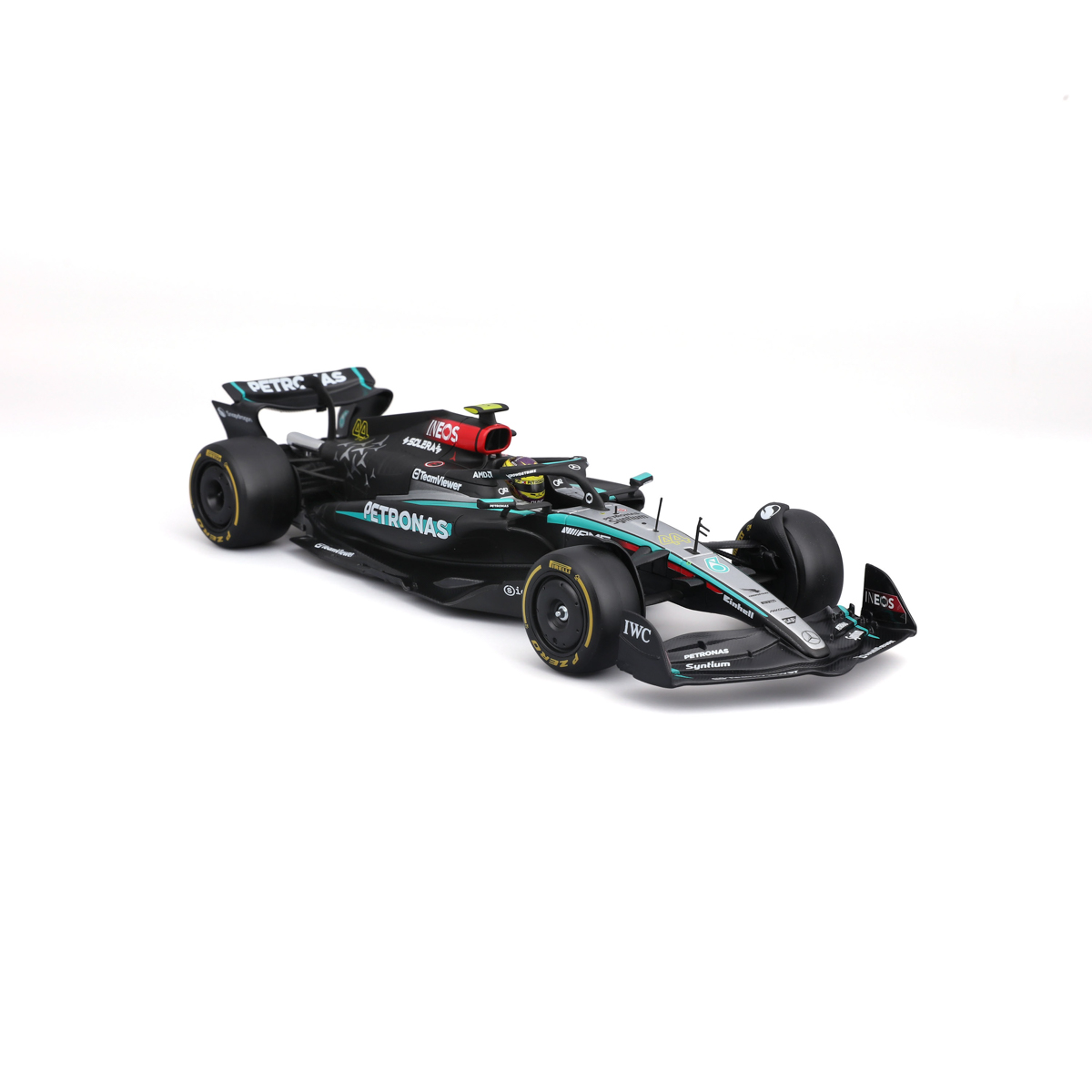 Bburago - RACING MODEL KIT, Formule Mercedes-AMG Petronas W15 (2024), #44 Lewis Hamilton, 1:24