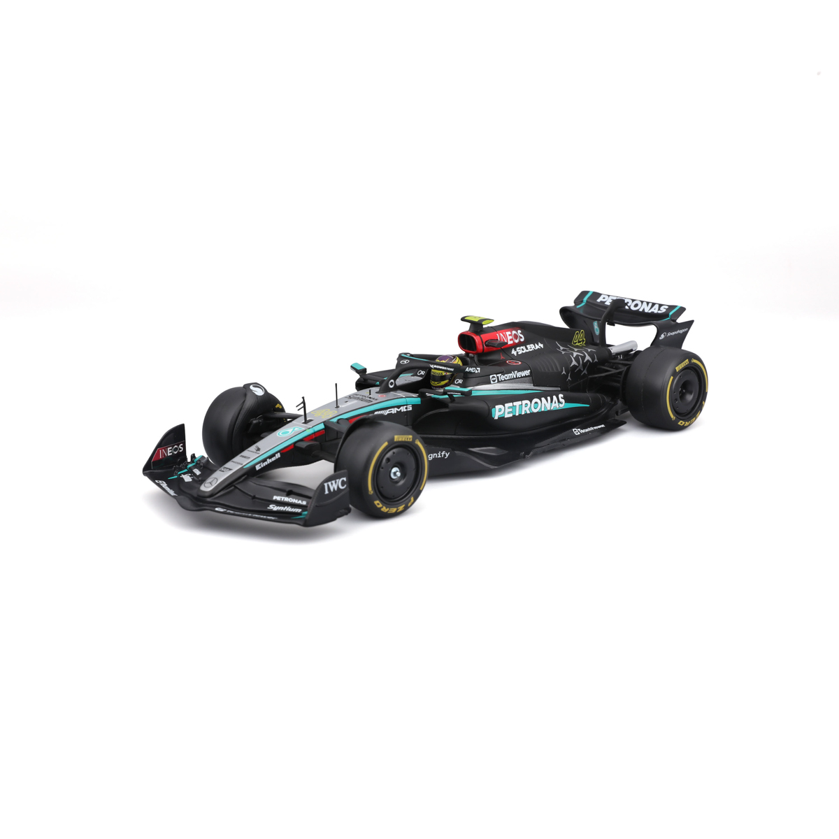 Bburago - RACING MODEL KIT, Formule Mercedes-AMG Petronas W15 (2024), #44 Lewis Hamilton, 1:24