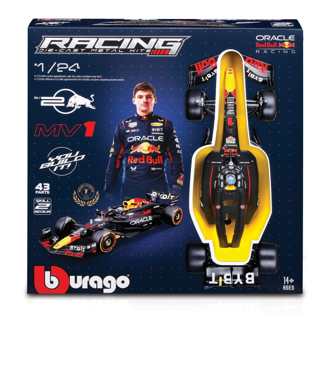 Bburago - RACING MODEL KIT, Formule Oracle Red Bull Racing RB20 (2024) #1 Max Verstappen, 1:24