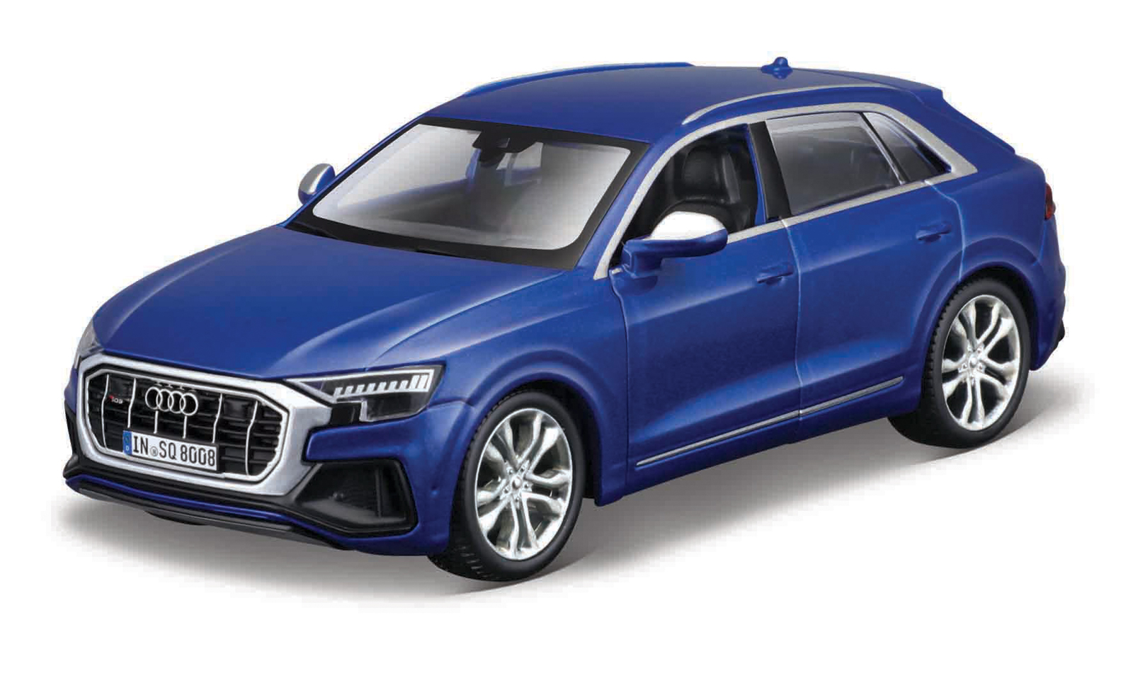 Bburago - Auta HOBBY, Audi SQ8, modrá metalíza, 1:32