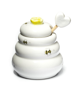 Porcelánová nádoba na med