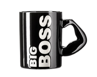 Gadget Master Velký hrnek Big Boss, Černý 450 ml.
