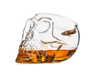 Prostřelený panák lebka 340 ml.
