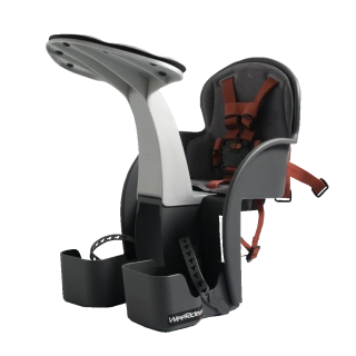WeeRide SafeFront Classic přední dětská cyklosedačka, šedá