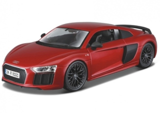 Maisto Stavebnice auta Audi R8 V10 Plus, Červená 1:24