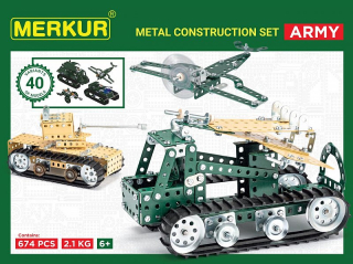 Merkur Army Set, 657 dílků, 40 modelů