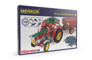 Merkur 6 stavebnice, 940 dílů, 100 modelů