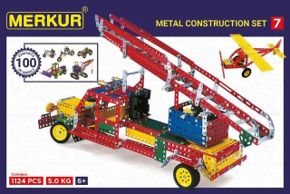 Merkur 7 stavebnice, 1335 dílů, 100 modelů