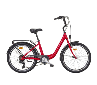LIBERTY Městské kolo Rue 6spd 24" 2026 červené