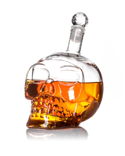 Karafa s křišťálová lebka 650 ml