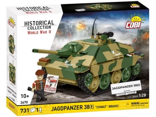 Cobi 2670 II WW Jagdpanzer 38(t) CHWAT (Odvážlivec), 1:28, 731 kostek