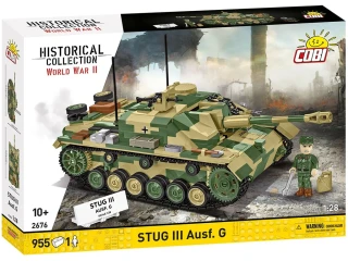 Cobi 2676 II WW StuG III Ausf. G, 1:28, 955 kostek