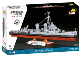 Cobi 4866 USS KIDD DD-661, 1:300, 706 kostek