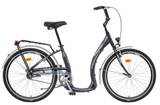 LIBERTY Městské jízdní kolo COMFY AL 1spd 26" 2026 antracitové