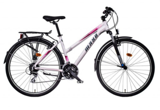 Mayo XR Tour Trek Flat Dámské trekové kolo bílo-růžová