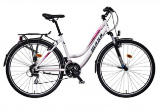 Mayo XR Basic Trek Low Dámské trekové kolo, bílo-růžové